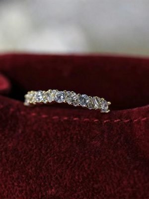 Milky Way Pours ~ Brilliant Irregular S925 Sterling Silver Plated 18K Gold Zircon Ring Women's Simple Fashion Ring