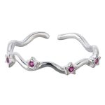 color: rose red / size: Opening adjustable