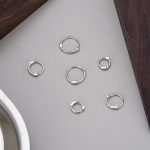 color: white gold / Style: Internal diameter 5mm