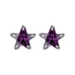 color: February (Purple Glass) / Style: white gold