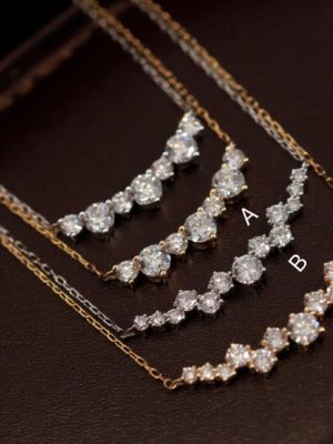 S925 Sterling Silver Plated 18K Gold Smile Galaxy Inlaid Zircon Pendant Necklace Delicate Clavicle Chain Female Light Luxury HME