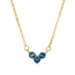 color: [September] Blue Tip Crystal / Style: white gold