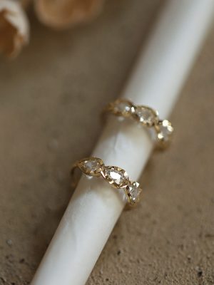S925 Sterling Silver Plated 14K Gold Ear Ring Three Drop-shaped Facet Diamond Ear Buckle Small Gorgeous Shining Elegant Earrings HME
