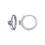 color: February (Purple Glass) / Style: white gold