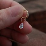 Jennie S925 Sterling Silver Plated 18K Water Drop Zircon Earrings Earrings Little Red Book Minimalist HME