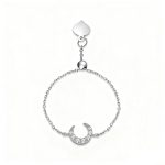 color: white gold / size: Push-pull adjustable