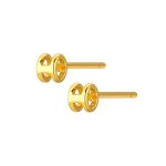 color: Small smooth H gold/pair (including ear plug)