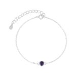 color: February (Amethyst) / Style: Silver