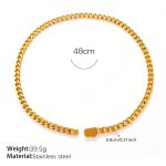 color: XL105G Gold Necklace