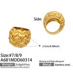color: A681-Gold Ring / size: US 7