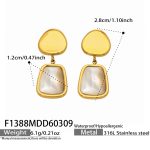 color: F1388-Gold Earrings