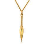 color: Gold Sword +60cm Chain