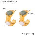 color: TXF024-Gold Earrings