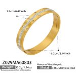 color: Z029-Zircon Gold Bangle