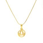 color: SP641G-7 (Snake Bone Chain) Libra