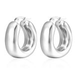 color: Chubby Earrings Steel Color MS-146