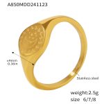 color: A850-Gold Ring / size: US 6