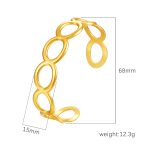 color: Size 1 Gold Bangle