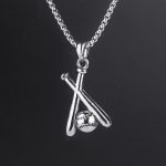 color: Baseball + Stainless Steel Chain