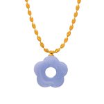 color: MYTXP103-Light Purple Color Necklace