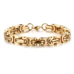 color: 8mm Full Gold / size: 17cm Bracelet