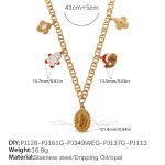 color: XL629G1 Gold Necklace