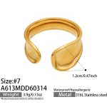color: A613-Gold Ring / size: US 6