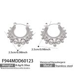 color: F944-Steel Color Earrings