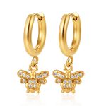 color: Bee Pendant Ear Cuff MS-874-6