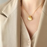color: P1403-Gold Necklace -40+5cm