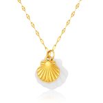 color: Double Shell 2 Necklace -11