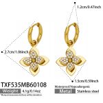 color: TXF535-Gold Earrings