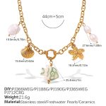 color: XL736G1 Gold Necklace
