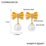color: F239-Gold Earrings
