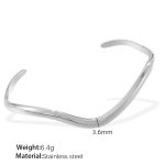 color: SZ138 Silver Bangle
