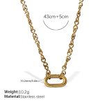 color: XL698G Gold Necklace