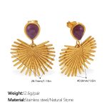 color: EH1348PNG Natural Stone Earrings
