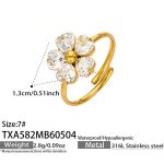 color: TXA582-Gold Ring -Size 7