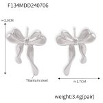 color: F134-Steel Color Earrings