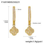 color: F1691-Gold Earrings