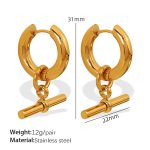 color: EH802 Gold Earrings