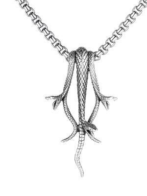 Stainless Steel Chain Accessories Personalized Snake Necklace Pendant Men Ornament