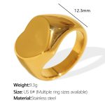 color: JZ113 US Size 6# Gold Ring