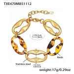 color: TXE470-Gold Bracelet 18+5cm