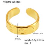 color: Y033-Gold Ring / size: US 7