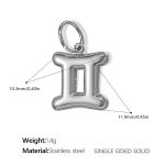 color: PJ431S5 Gemini Steel Color Solid Pendant