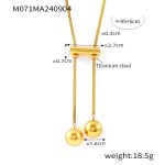 color: M071-Gold Sweater Chain