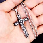 color: Cross + Steel Chain