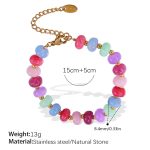 color: SL230CRG Colorful Natural Stone Bracelet