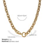 color: XL608G Gold Necklace